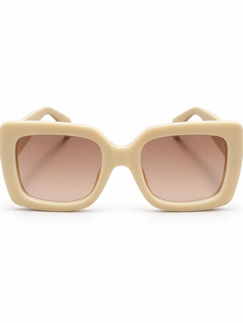 Free People Ivory Oversized Square Sunglasses